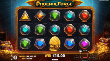 Phoenix Forge 게임기의 베이스 게임 승리